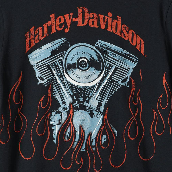 Harley-Davidson Fiery Men's T-Shirt Black