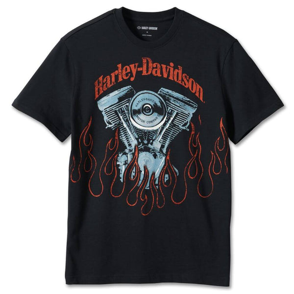 Harley-Davidson Fiery Men's T-Shirt Black