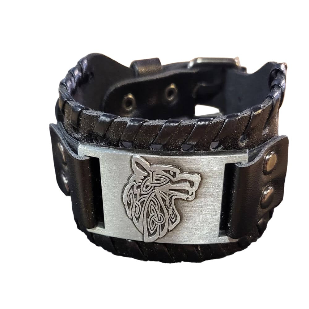 Silver on sale wolf bracelet