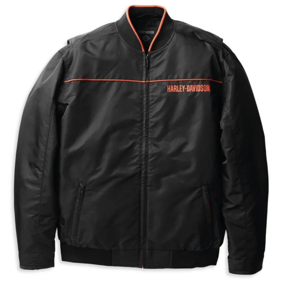 Harley-Davidson® Men's Potomac 3-IN-1 Leather Biker Jacket, Black